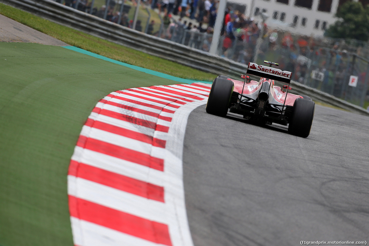 GP AUSTRIA, 20.06.2014- Prove Libere 1, Kimi Raikkonen (FIN) Ferrari F14-T