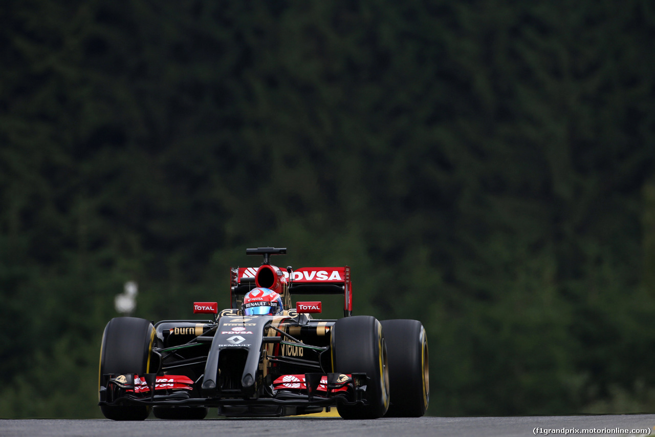 GP AUSTRIA, 20.06.2014- Prove Libere 1, Romain Grosjean (FRA) Lotus F1 Team E22