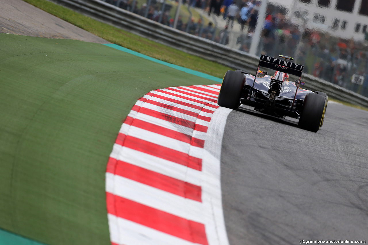 GP AUSTRIA, 20.06.2014- Prove Libere 1, Daniel Ricciardo (AUS) Red Bull Racing RB10