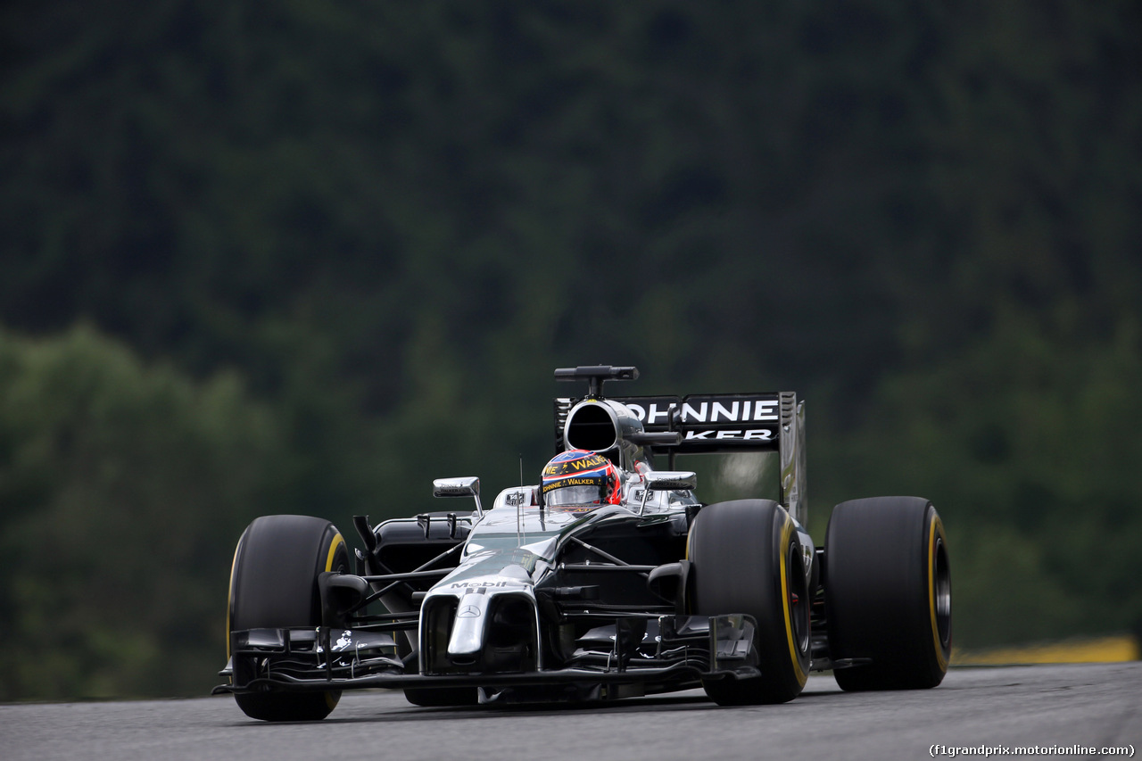 GP AUSTRIA, 20.06.2014- Prove Libere 1, Jenson Button (GBR) McLaren Mercedes MP4-29