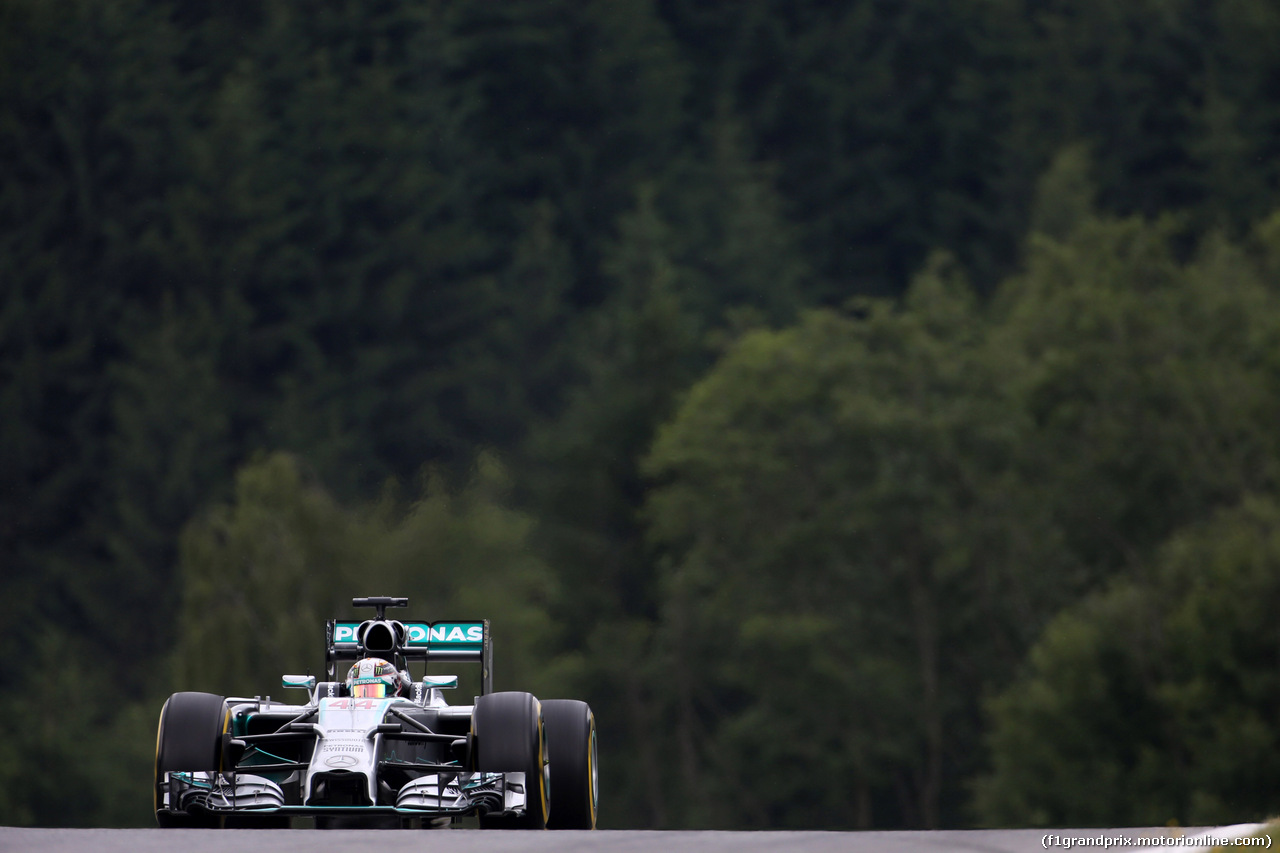 GP AUSTRIA, 20.06.2014- Prove Libere 1, Lewis Hamilton (GBR) Mercedes AMG F1 W05