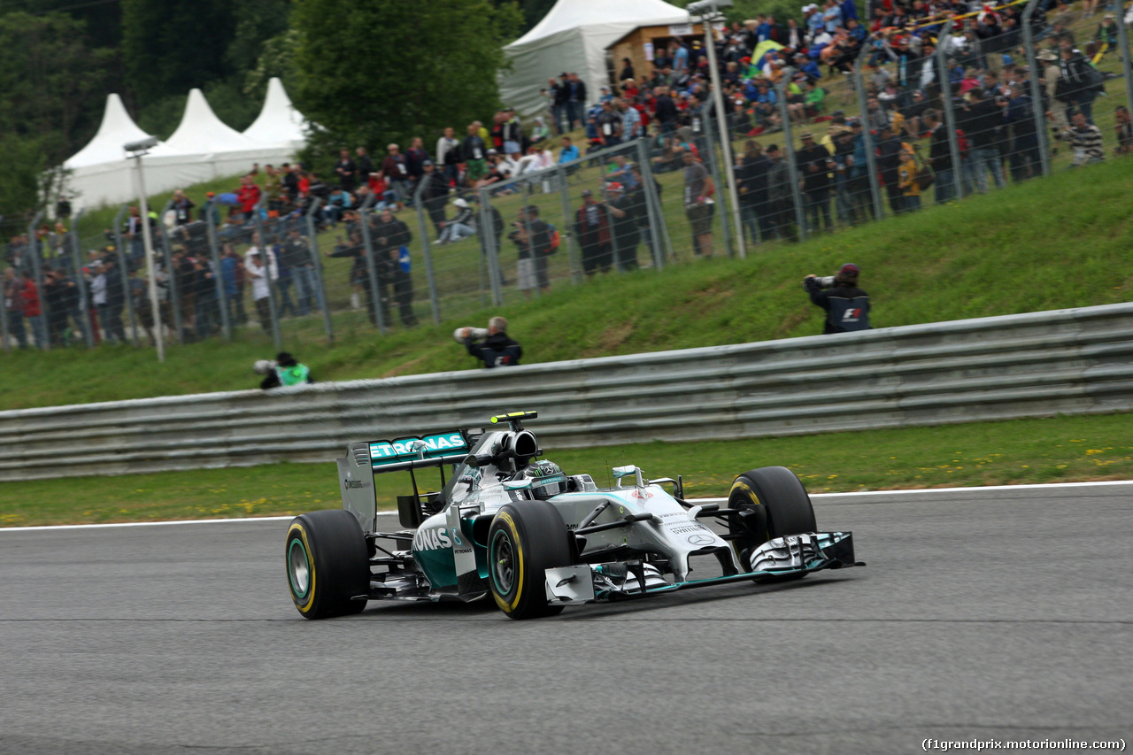 GP AUSTRIA, 20.06.2014- Prove Libere 1, Nico Rosberg (GER) Mercedes AMG F1 W05