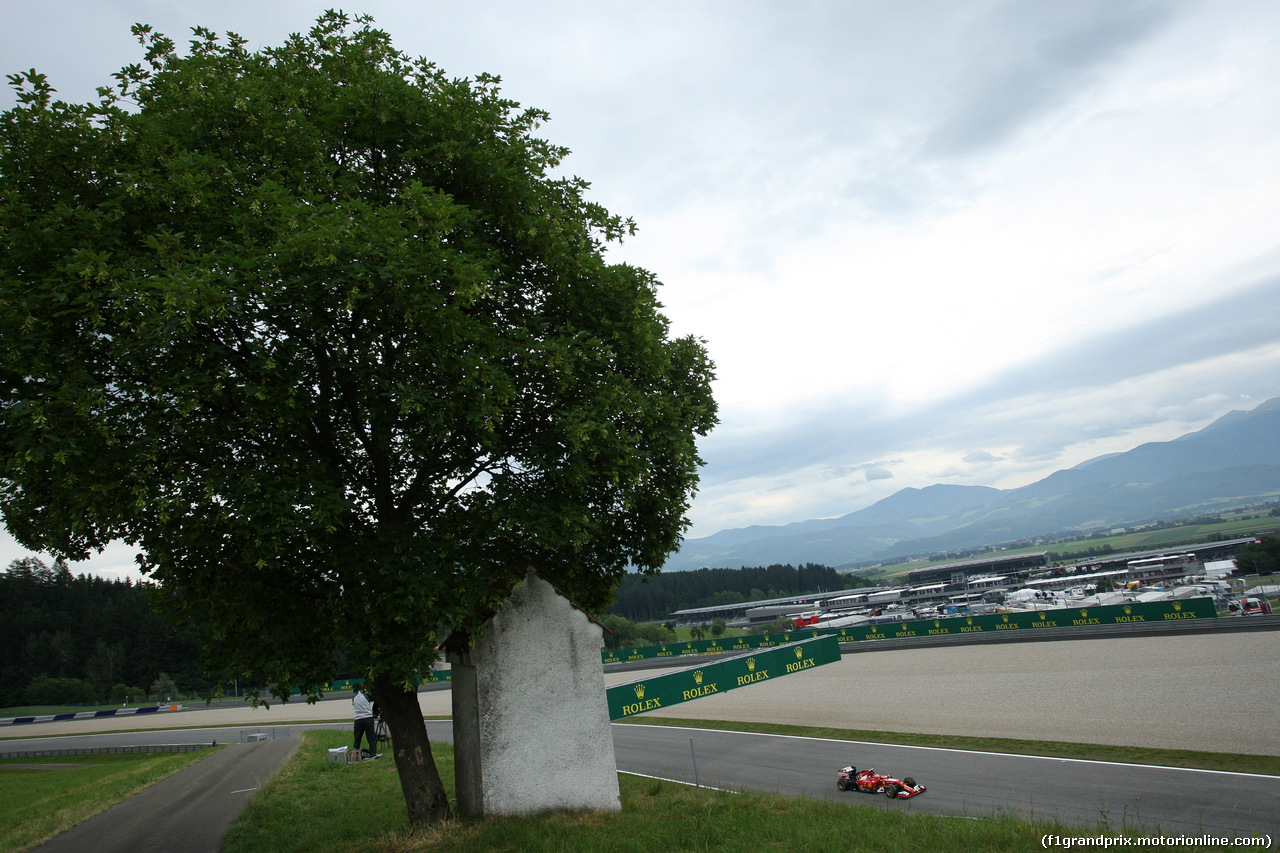 GP AUSTRIA, 20.06.2014- Prove Libere 1, Kimi Raikkonen (FIN) Ferrari F14-T