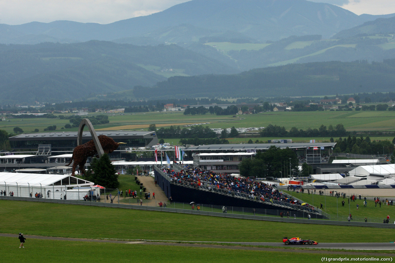 GP AUSTRIA, 20.06.2014- Prove Libere 1, Daniel Ricciardo (AUS) Red Bull Racing RB10