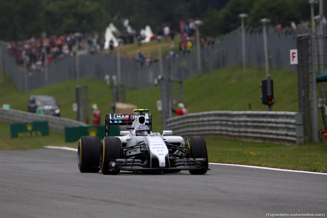 GP AUSTRIA, 20.06.2014- Prove Libere 1, Valtteri Bottas (FIN) Williams F1 Team FW36