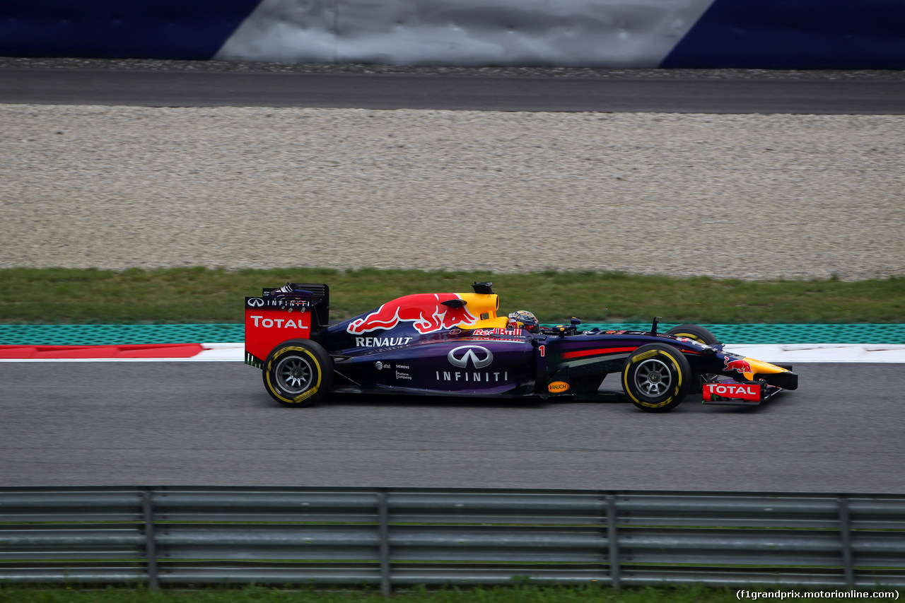 GP AUSTRIA, 20.06.2014- Prove Libere 1, Sebastian Vettel (GER) Red Bull Racing RB10