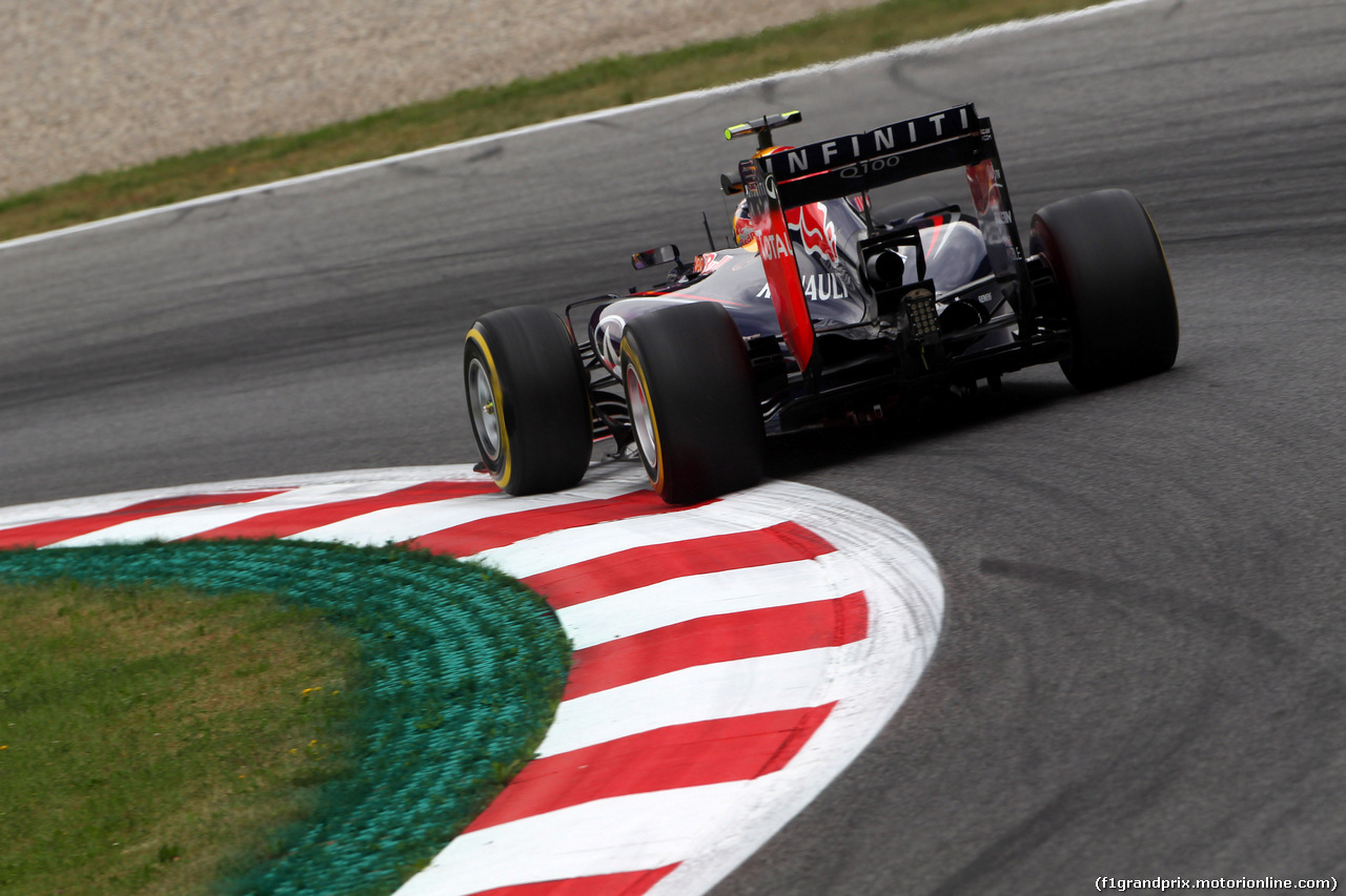 GP AUSTRIA, 20.06.2014- Prove Libere 1, Daniel Ricciardo (AUS) Red Bull Racing RB10