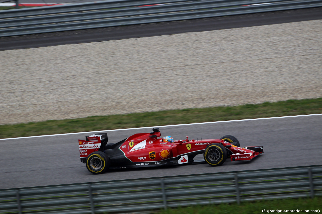 GP AUSTRIA, 20.06.2014- Prove Libere 1, Fernando Alonso (ESP) Ferrari F14-T