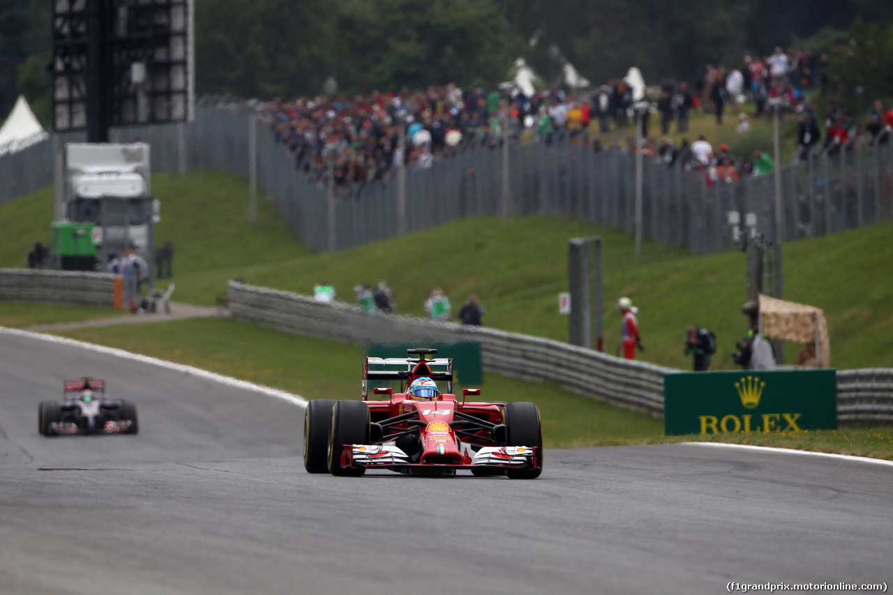 GP AUSTRIA, 20.06.2014- Prove Libere 1, Fernando Alonso (ESP) Ferrari F14-T