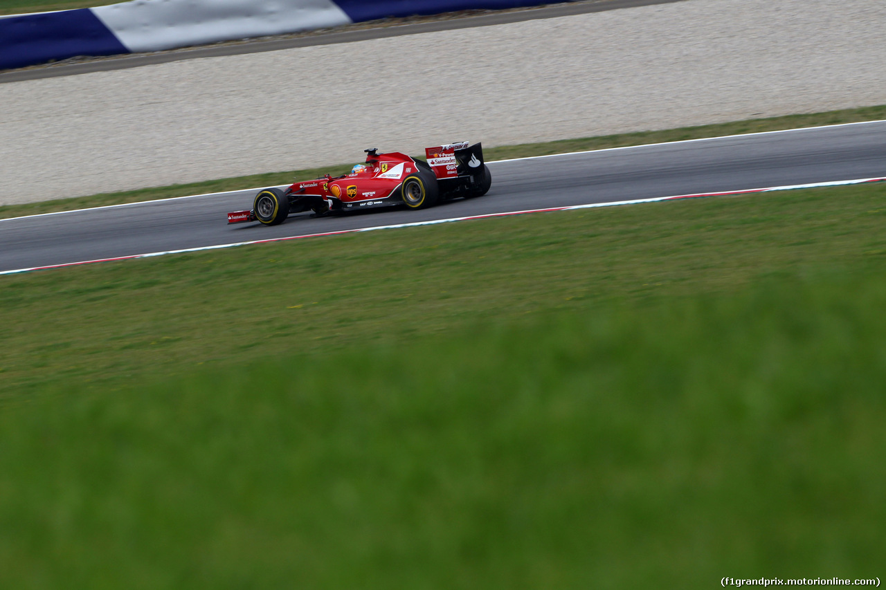 GP AUSTRIA, 20.06.2014- Prove Libere 1, Fernando Alonso (ESP) Ferrari F14-T