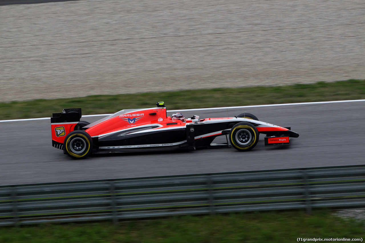 GP AUSTRIA, 20.06.2014- Prove Libere 1, Max Chilton (GBR), Marussia F1 Team MR03