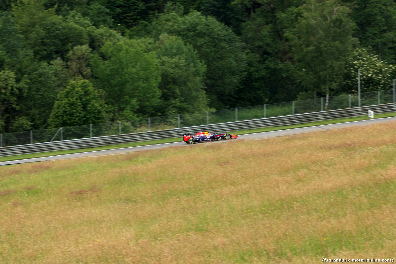 GP AUSTRIA, 20.06.2014- Prove Libere 1, Daniel Ricciardo (AUS) Red Bull Racing RB10