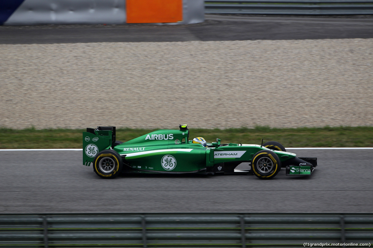 GP AUSTRIA, 20.06.2014- Prove Libere 1,Marcus Ericsson (SUE) Caterham F1 Team CT-04