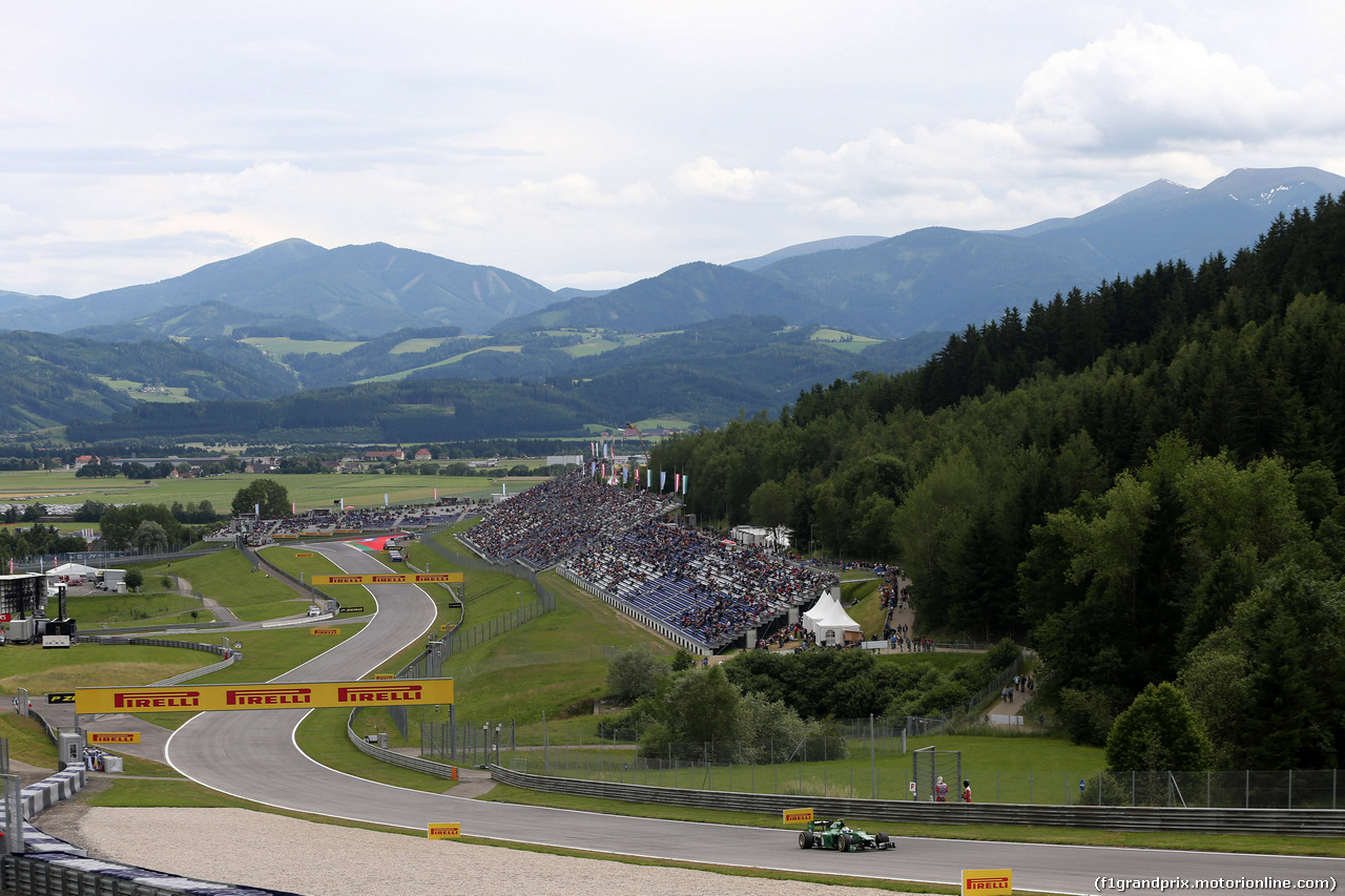 GP AUSTRIA, 20.06.2014- Prove Libere 2, Marcus Ericsson (SUE) Caterham F1 Team CT-04