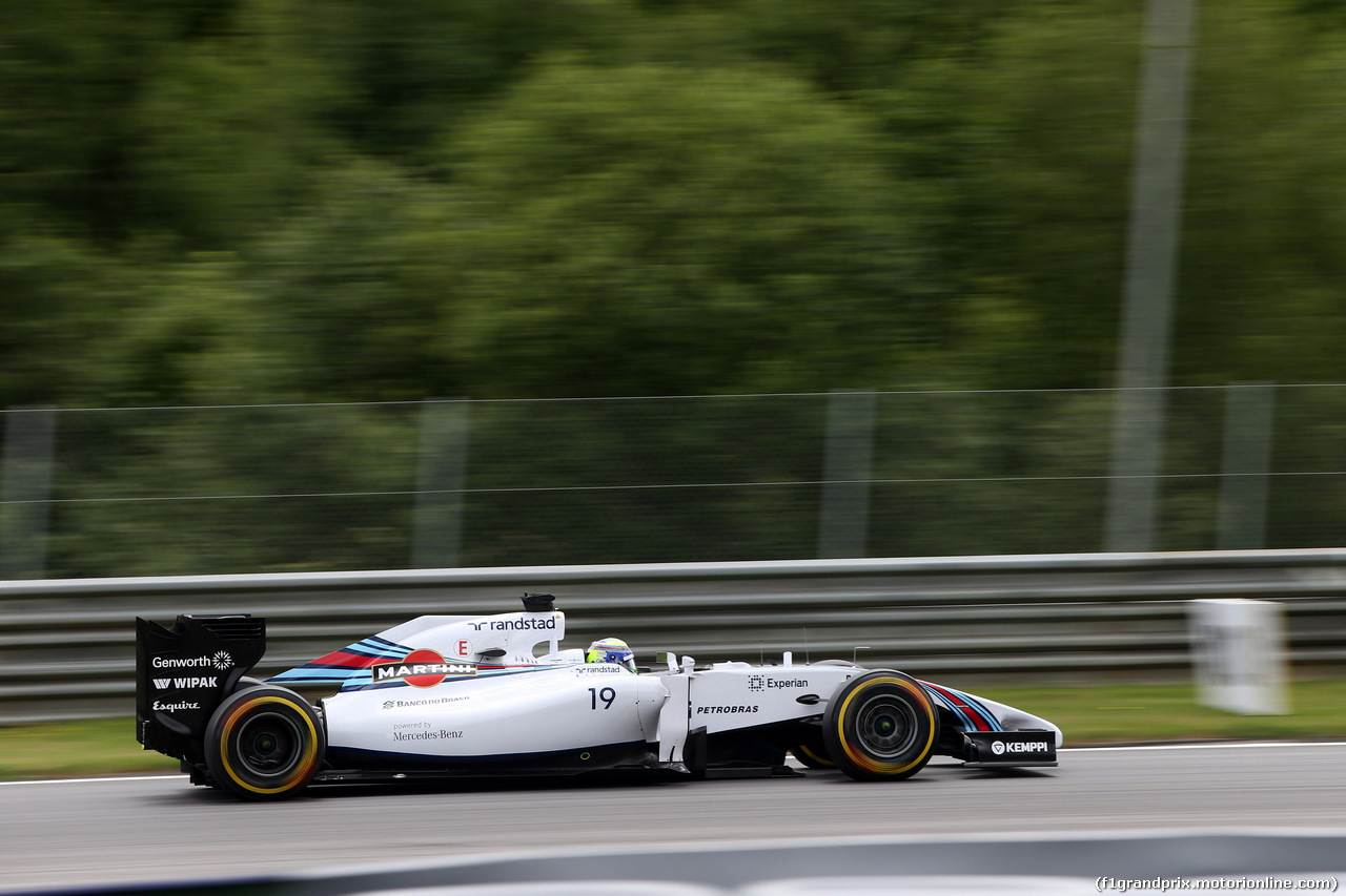 GP AUSTRIA, 20.06.2014- Prove Libere 2, Felipe Massa (BRA) Williams F1 Team FW36