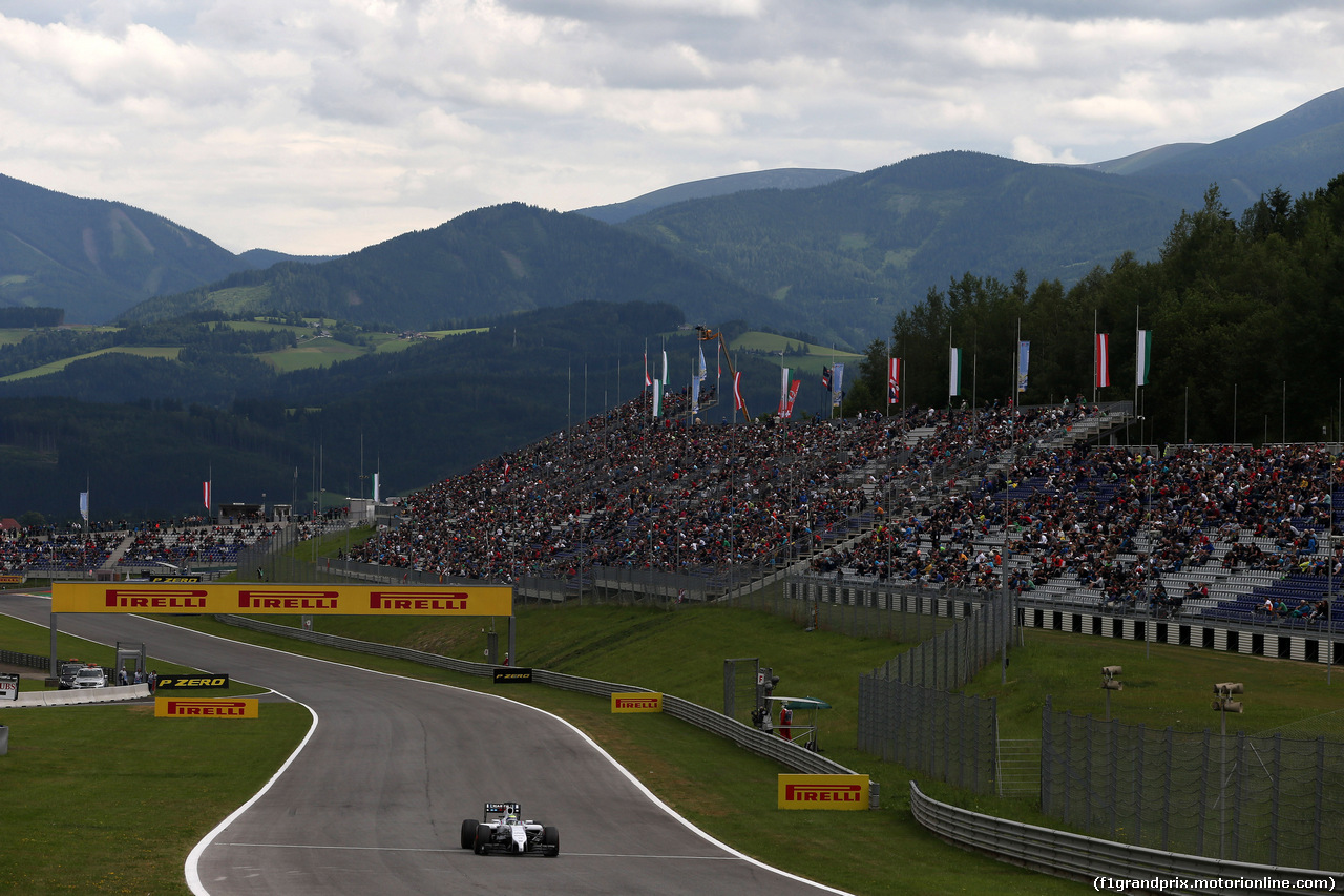 GP AUSTRIA, 20.06.2014- Prove Libere 2, Felipe Massa (BRA) Williams F1 Team FW36