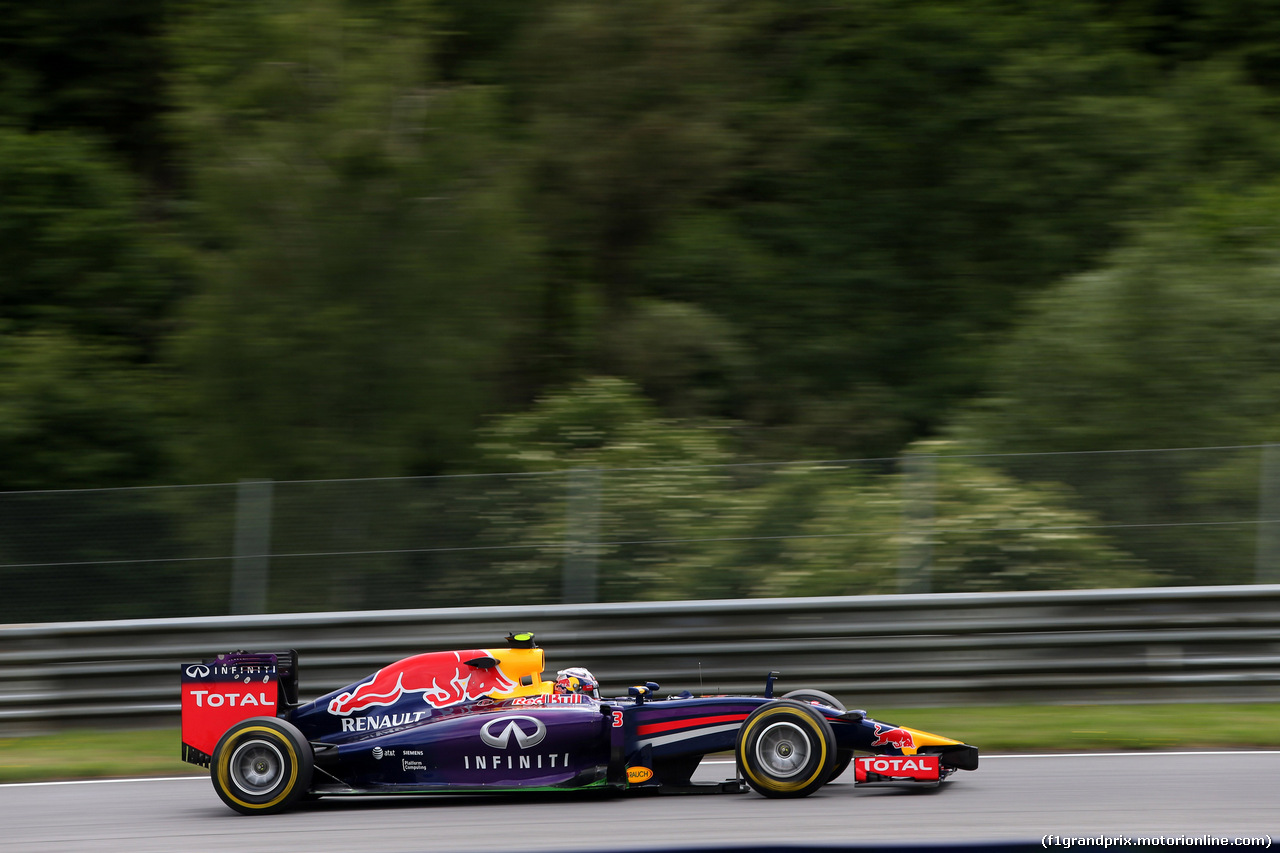 GP AUSTRIA, 20.06.2014- Prove Libere 2,Daniel Ricciardo (AUS) Red Bull Racing RB10