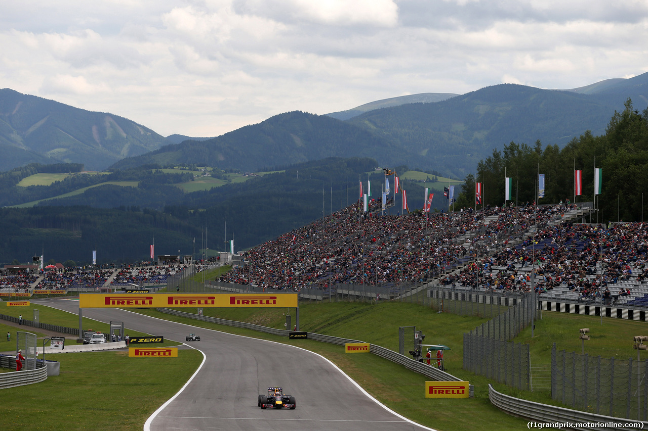 GP AUSTRIA, 20.06.2014- Prove Libere 2, Daniel Ricciardo (AUS) Red Bull Racing RB10