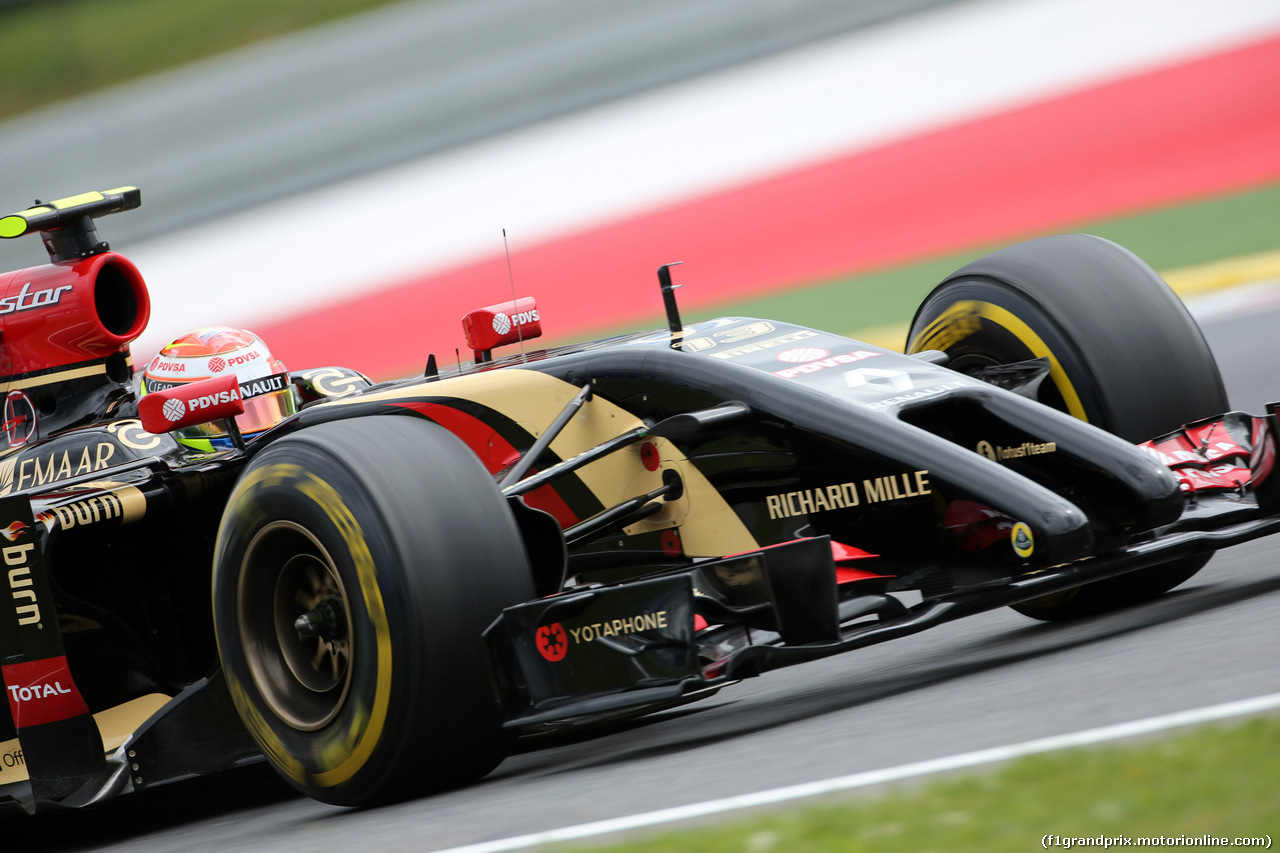 GP AUSTRIA, 20.06.2014- Prove Libere 2, Pastor Maldonado (VEN) Lotus F1 Team E22