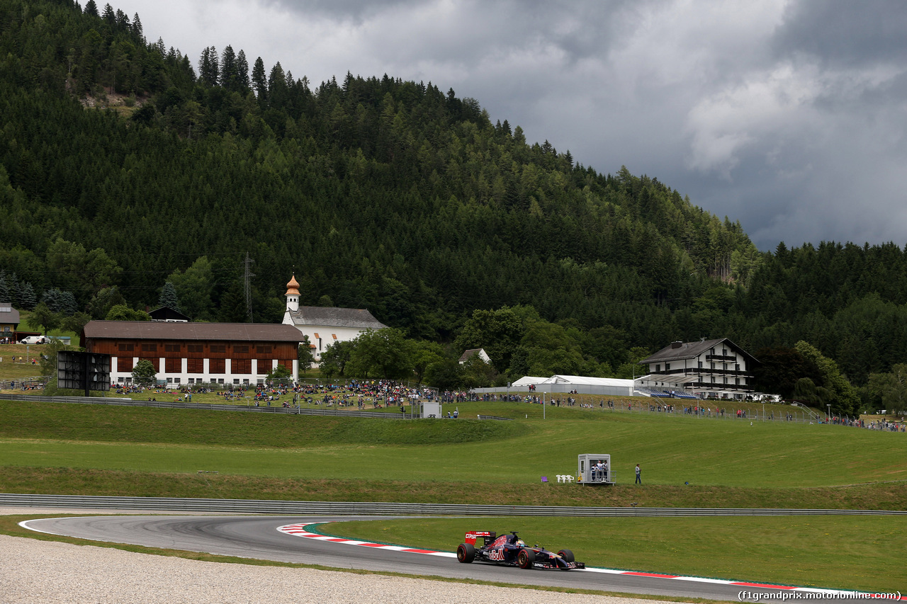 GP AUSTRIA, 20.06.2014- Prove Libere 2, Jean-Eric Vergne (FRA) Scuderia Toro Rosso STR9