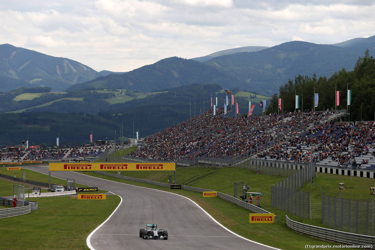 GP AUSTRIA, 20.06.2014- Prove Libere 2, Nico Rosberg (GER) Mercedes AMG F1 W05