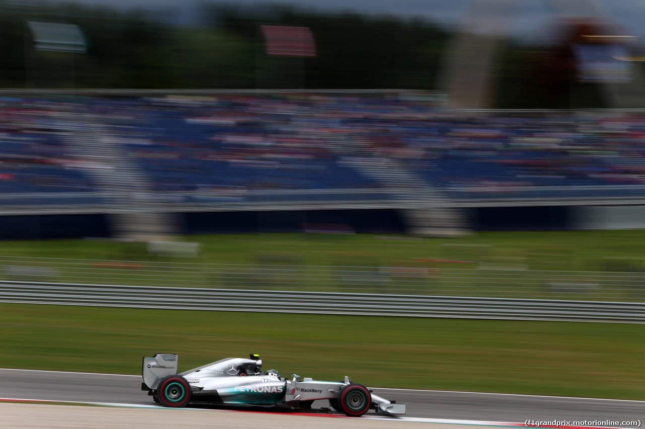 GP AUSTRIA, 20.06.2014- Prove Libere 2, Nico Rosberg (GER) Mercedes AMG F1 W05