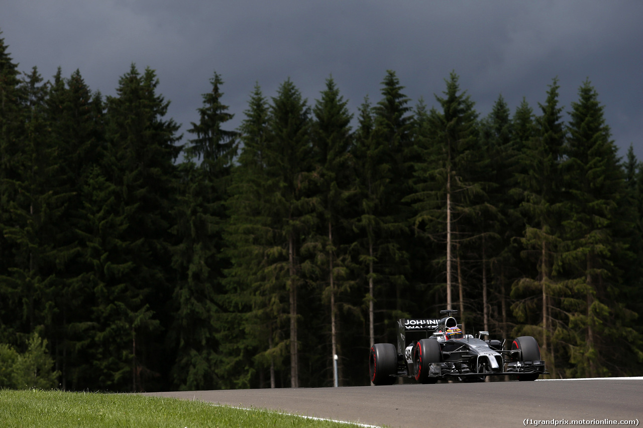 GP AUSTRIA, 20.06.2014- Prove Libere 2, Jenson Button (GBR) McLaren Mercedes MP4-29