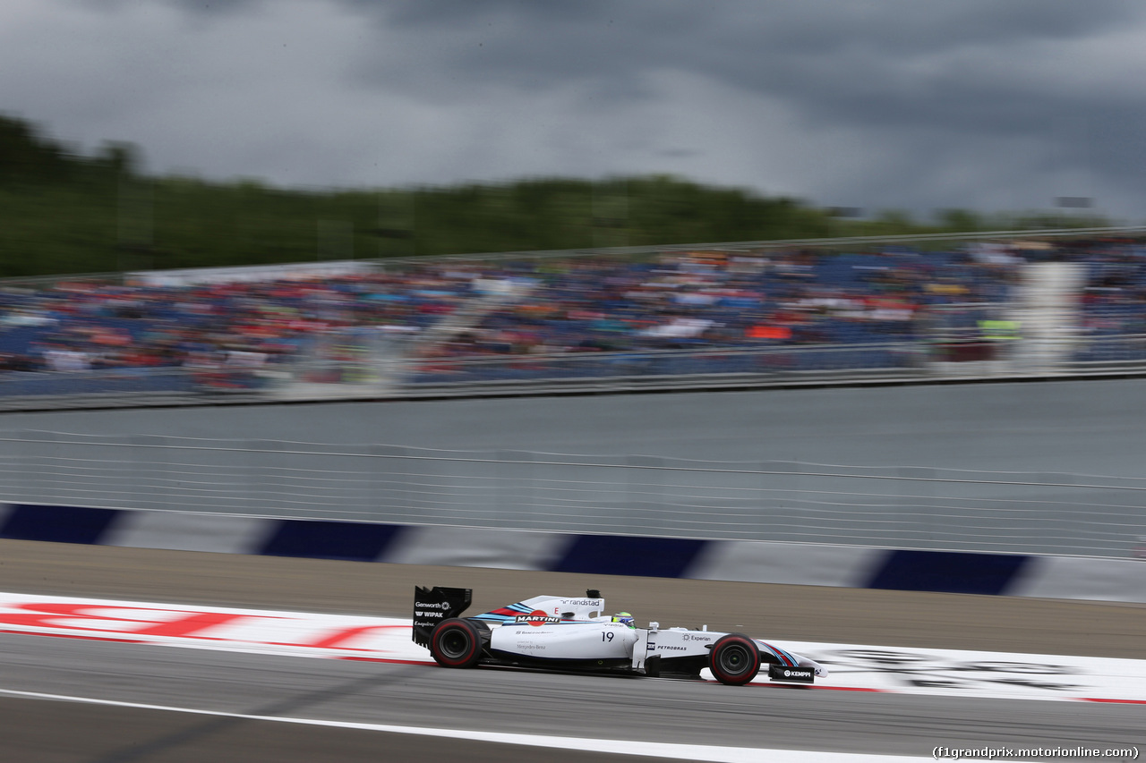 GP AUSTRIA, 20.06.2014- Prove Libere 2, Felipe Massa (BRA) Williams F1 Team FW36