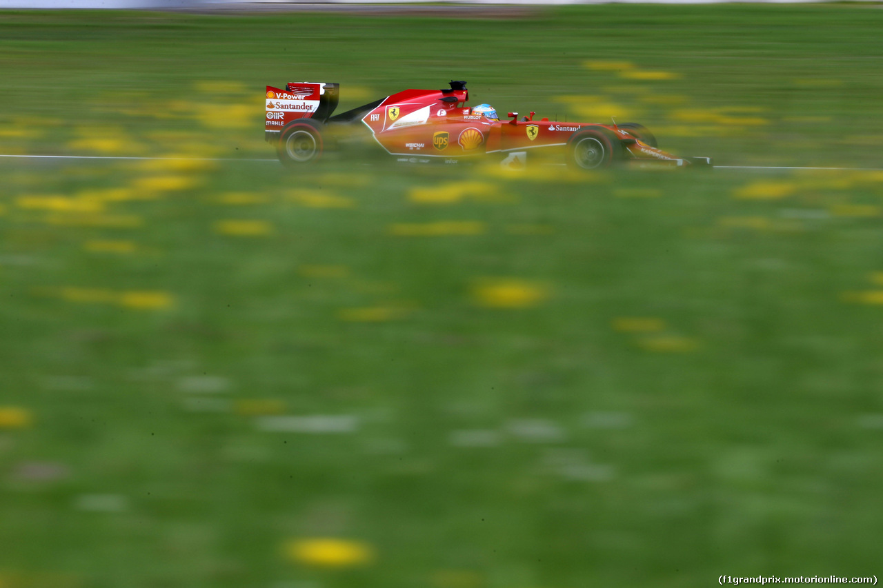 GP AUSTRIA, 20.06.2014- Prove Libere 2, Fernando Alonso (ESP) Ferrari F14-T