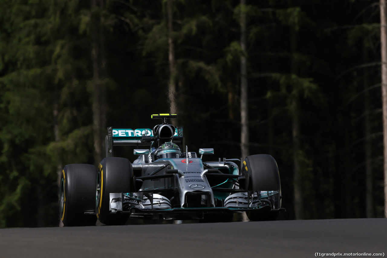 GP AUSTRIA, 20.06.2014- Prove Libere 2, Nico Rosberg (GER) Mercedes AMG F1 W05