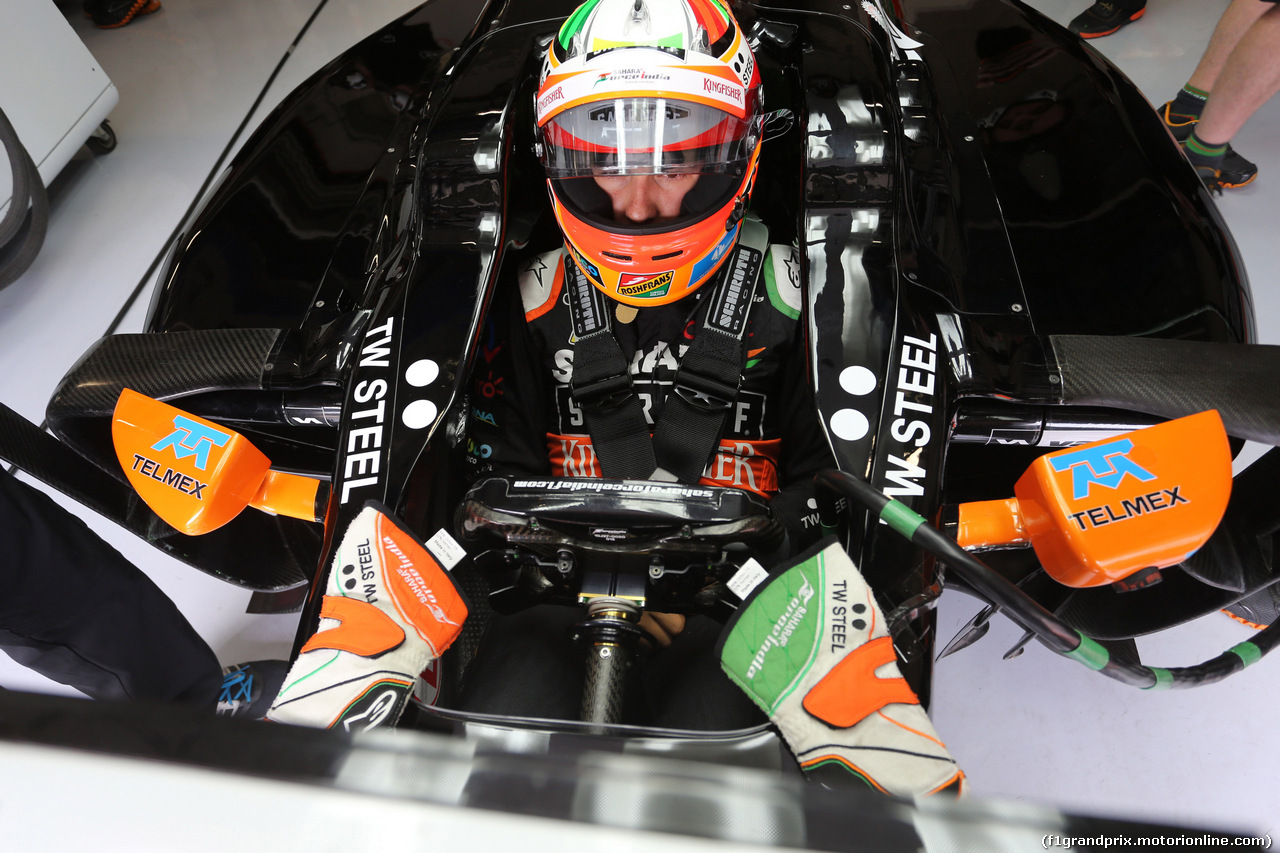 GP AUSTRIA, 20.06.2014- Prove Libere 2, Sergio Perez (MEX) Sahara Force India F1 VJM07