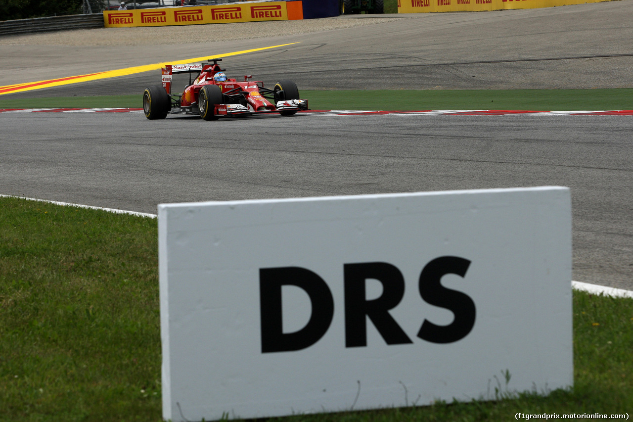 GP AUSTRIA, 20.06.2014- Prove Libere 2, Fernando Alonso (ESP) Ferrari F14-T