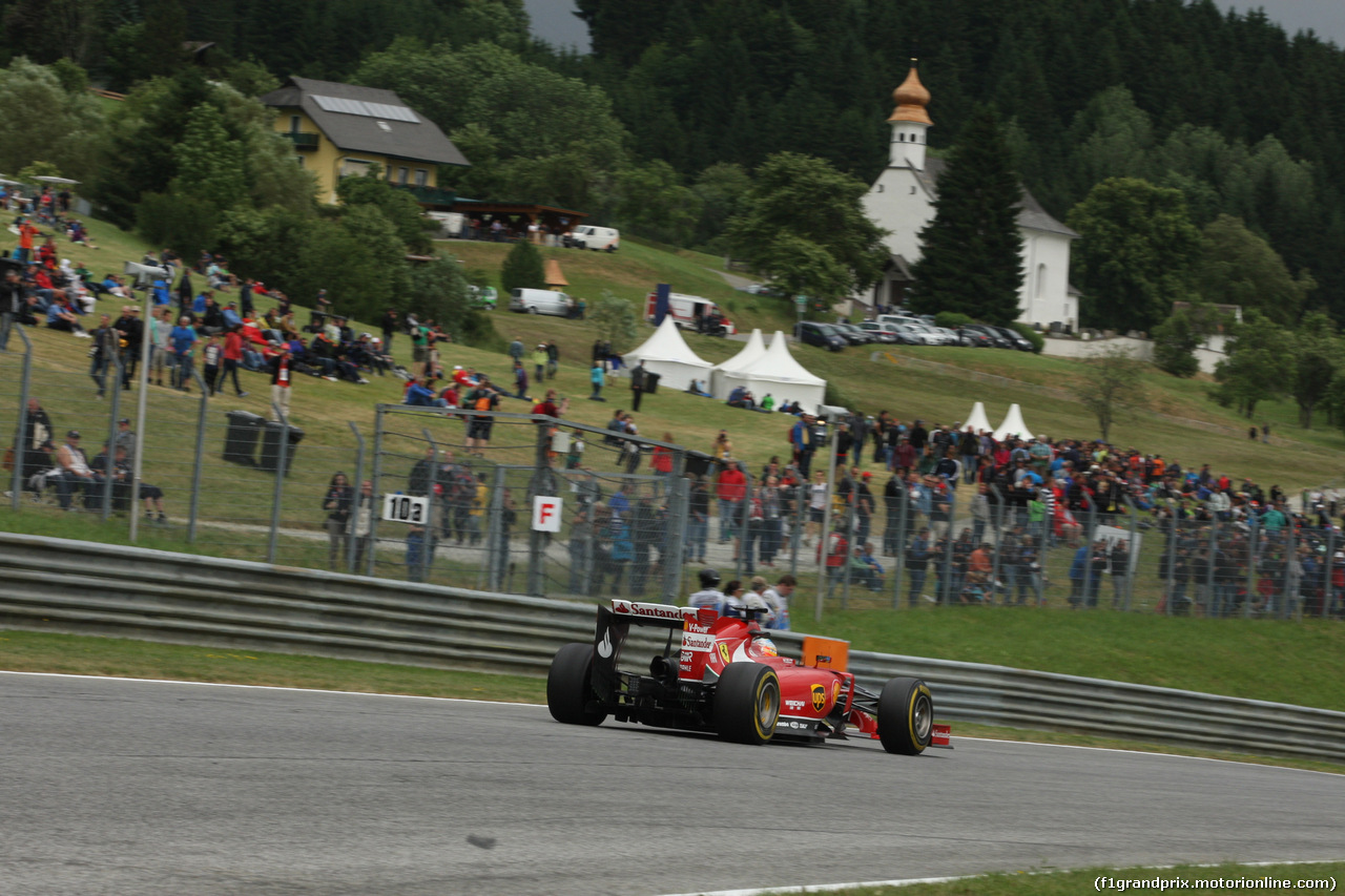 GP AUSTRIA, 20.06.2014- Prove Libere 2, Fernando Alonso (ESP) Ferrari F14-T