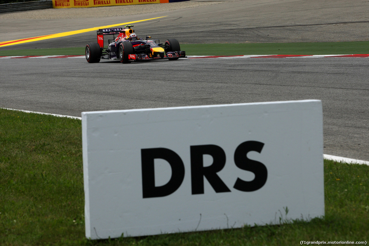 GP AUSTRIA, 20.06.2014- Prove Libere 2, Daniel Ricciardo (AUS) Red Bull Racing RB10