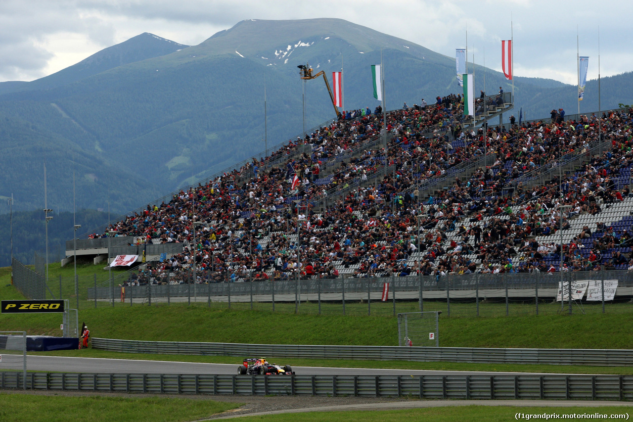 GP AUSTRIA, 20.06.2014- Prove Libere 2, Daniel Ricciardo (AUS) Red Bull Racing RB10