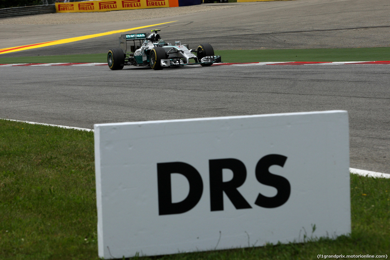 GP AUSTRIA, 20.06.2014- Prove Libere 2, Nico Rosberg (GER) Mercedes AMG F1 W05