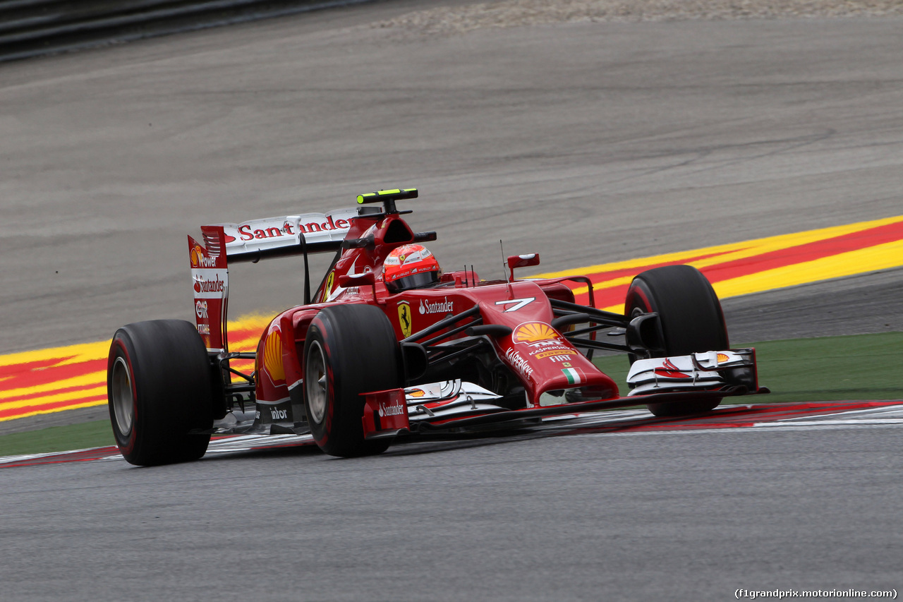 GP AUSTRIA, 20.06.2014- Prove Libere 2,Kimi Raikkonen (FIN) Ferrari F14-T