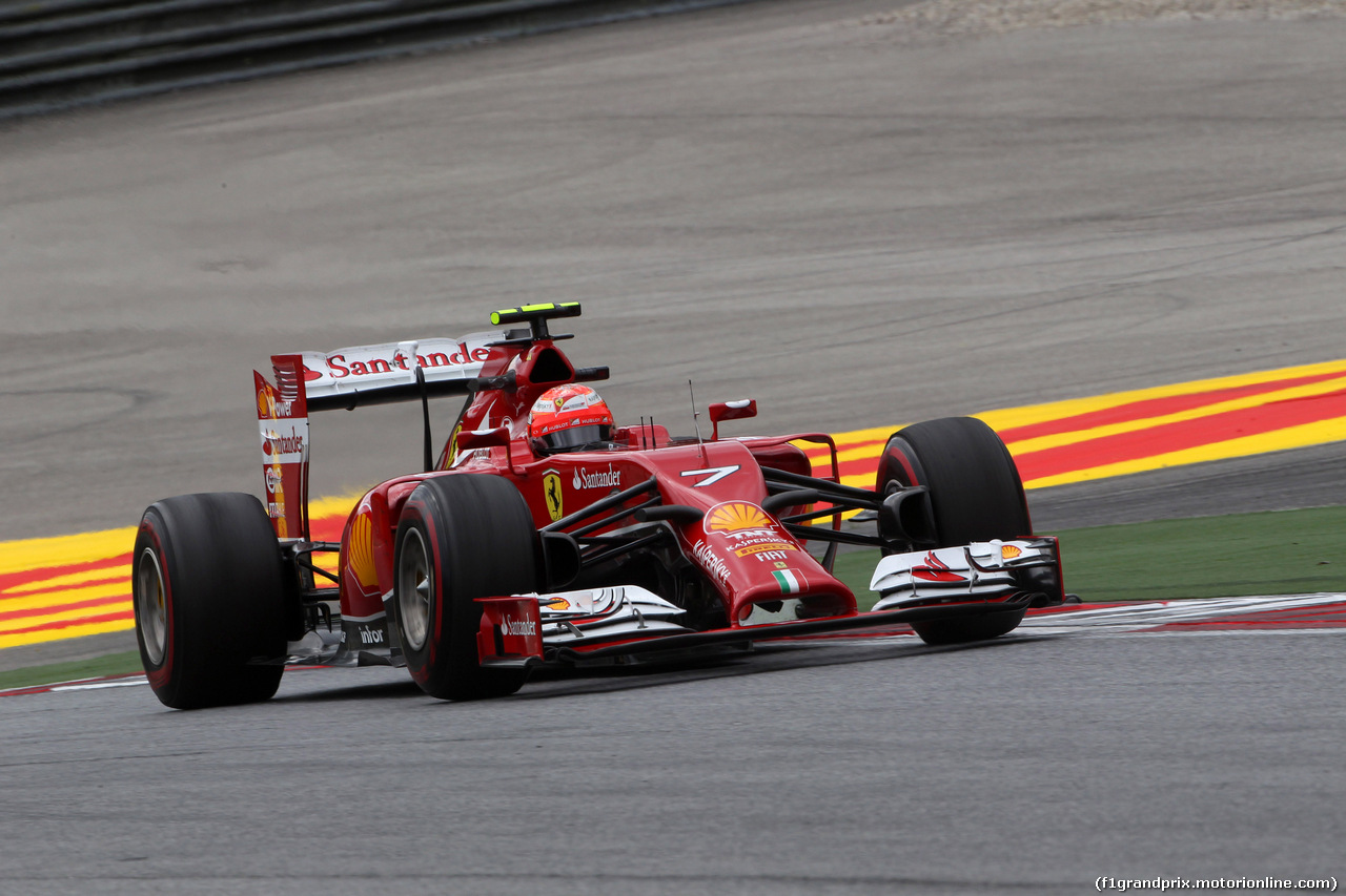 GP AUSTRIA, 20.06.2014- Prove Libere 2,Kimi Raikkonen (FIN) Ferrari F14-T