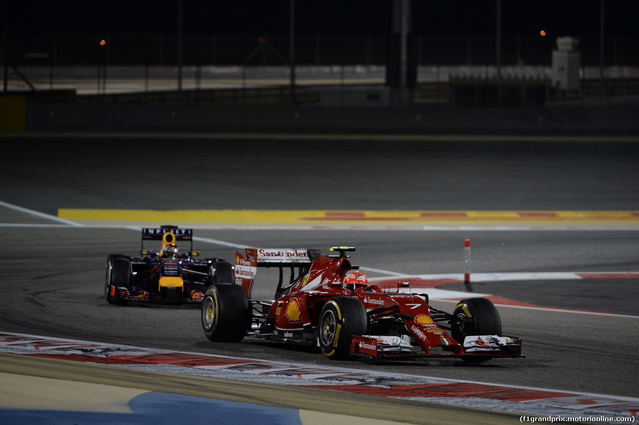 GP BAHRAIN, 06.04.2014- Gara, Kimi Raikkonen (FIN) Ferrari F147