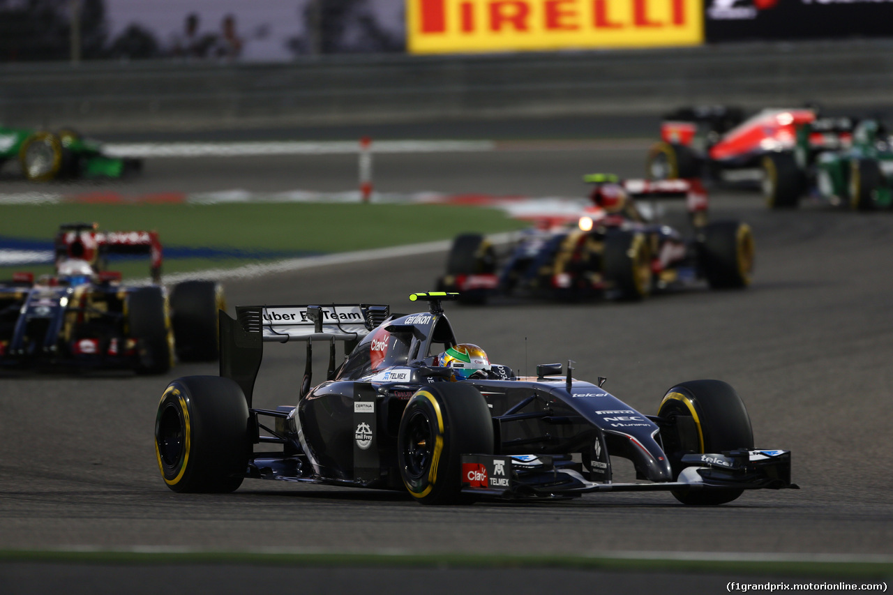 GP BAHRAIN, 06.04.2014- Gara, Esteban Gutierrez (MEX) Sauber F1 Team C33