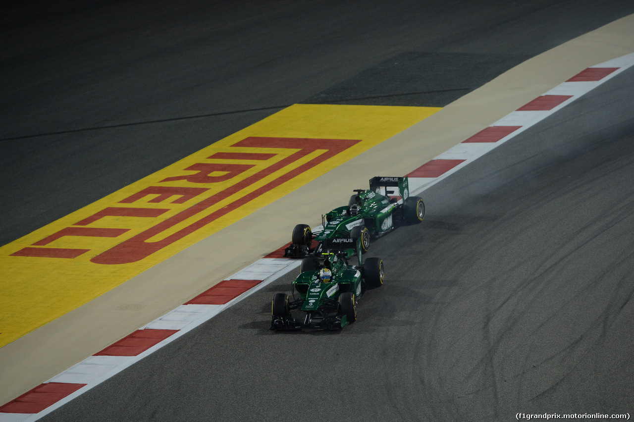 GP BAHRAIN, 06.04.2014- Gara, Marcus Ericsson (SWE) Caterham F1 Team CT-04