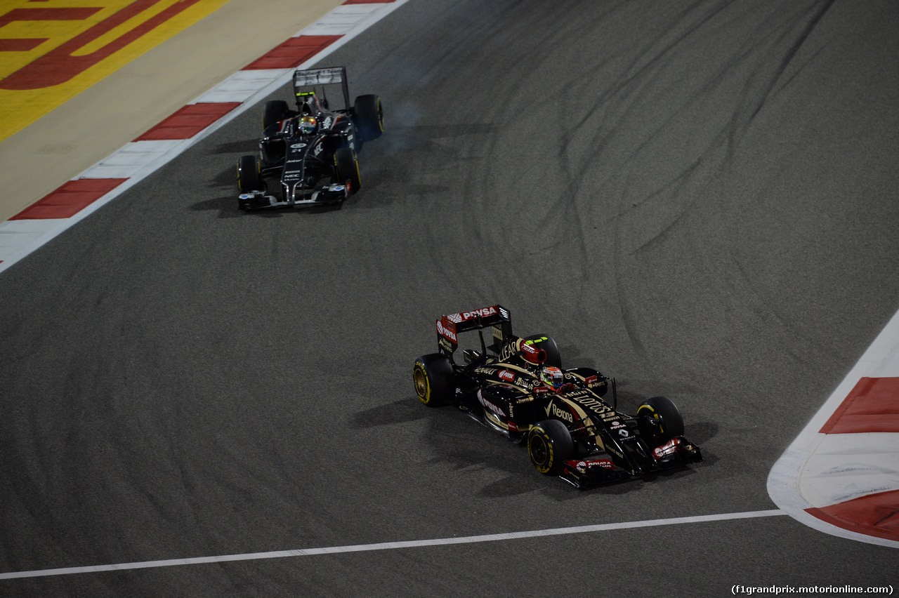 GP BAHRAIN, 06.04.2014- Gara, Pastor Maldonado (VEN) Lotus F1 Team, E22