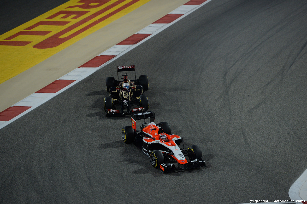 GP BAHRAIN, 06.04.2014- Gara, Jules Bianchi (FRA) Marussia F1 Team MR03