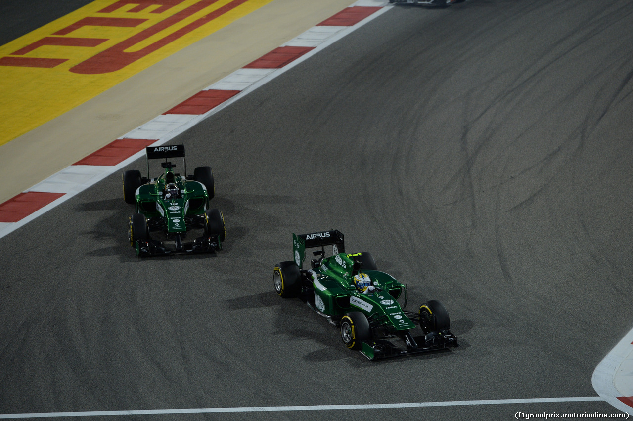 GP BAHRAIN, 06.04.2014- Gara, Marcus Ericsson (SWE) Caterham F1 Team CT-04