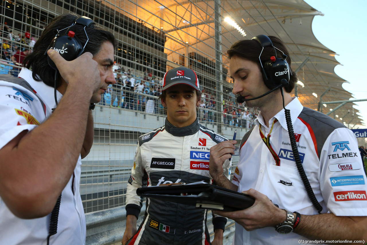 GP BAHRAIN, 06.04.2014- Gara, Esteban Gutierrez (MEX) Sauber F1 Team C33