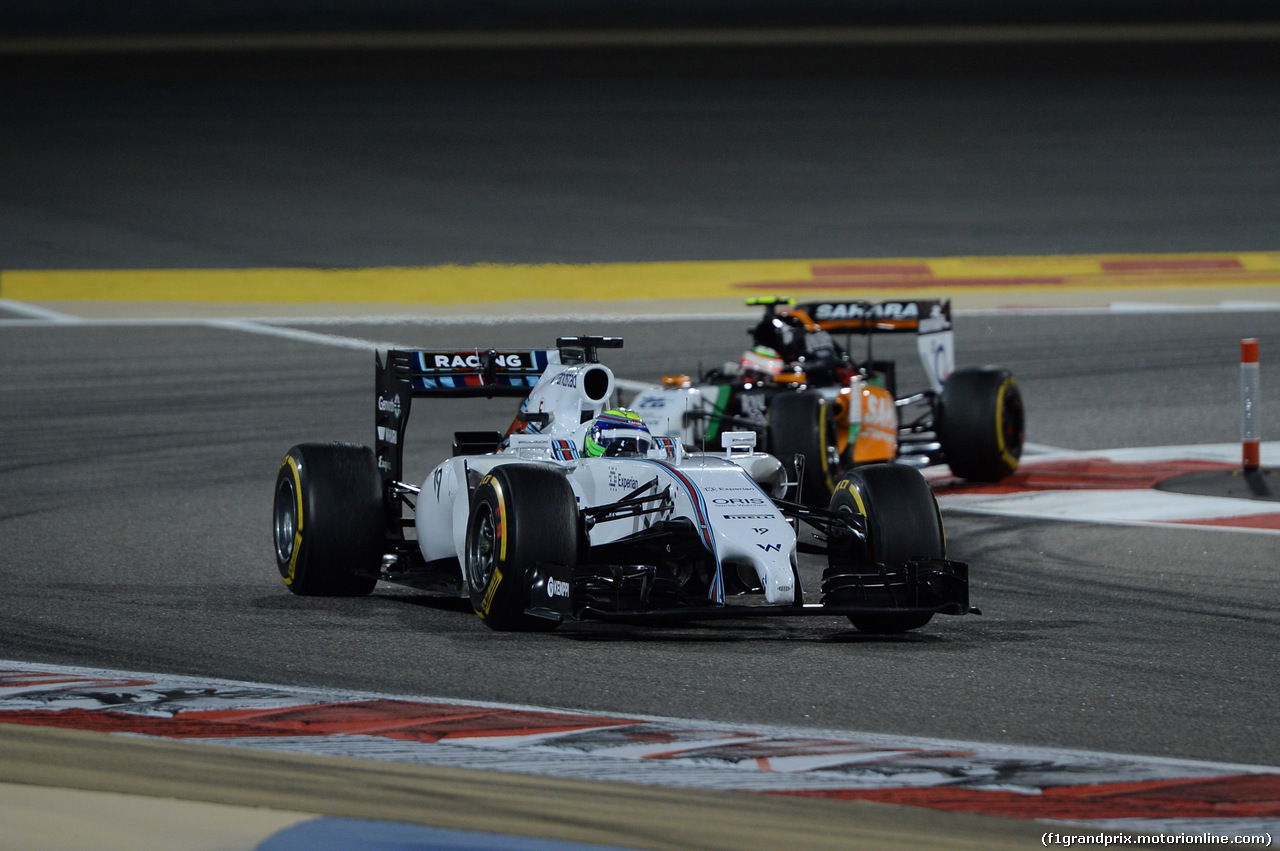 GP BAHRAIN, 06.04.2014- Gara, Felipe Massa (BRA) Williams F1 Team FW36