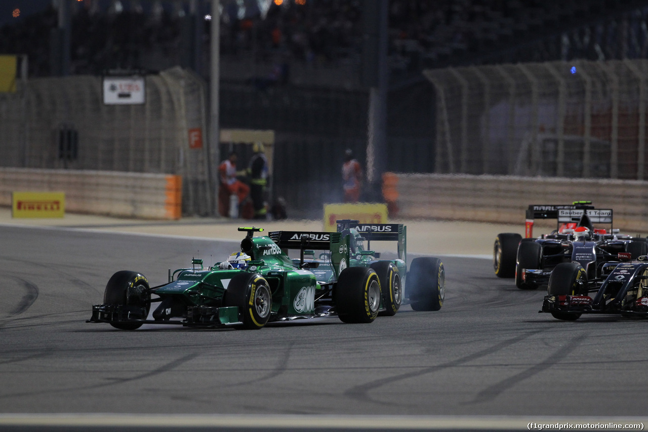 GP BAHRAIN, 06.04.2014- Gara, Marcus Ericsson (SWE) Caterham F1 Team CT-04