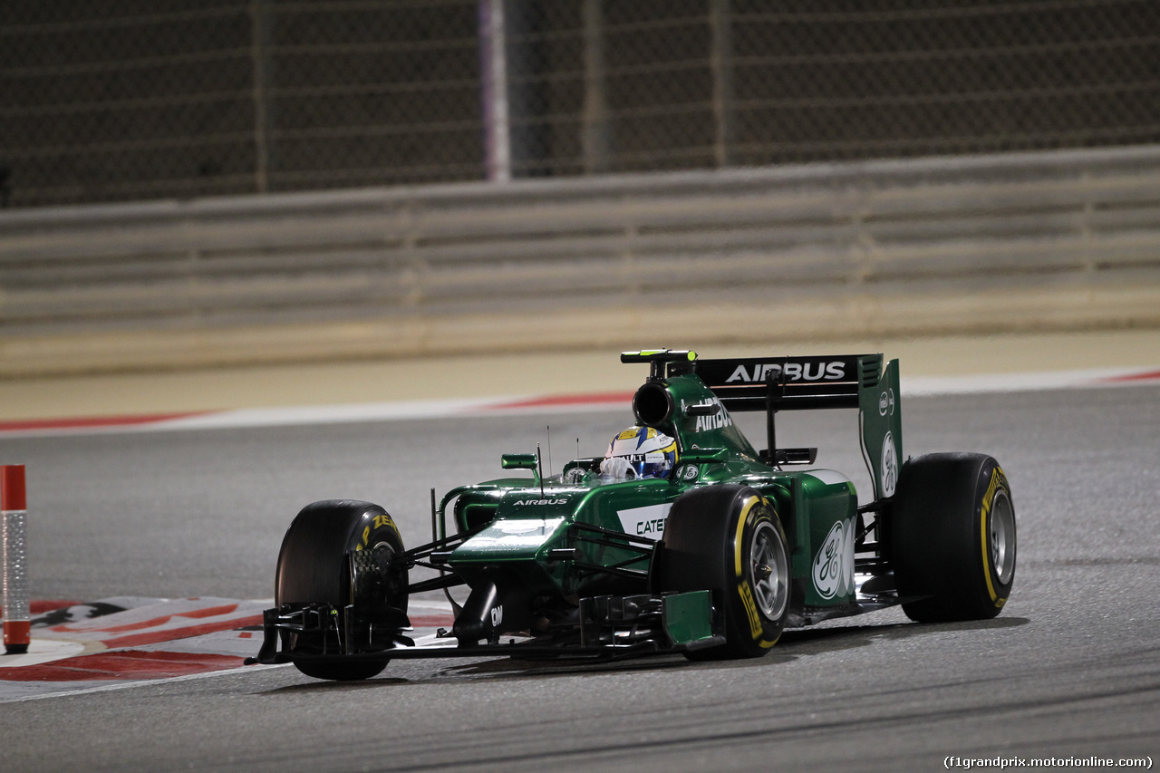 GP BAHRAIN, 06.04.2014- Gara, Marcus Ericsson (SWE) Caterham F1 Team CT-04