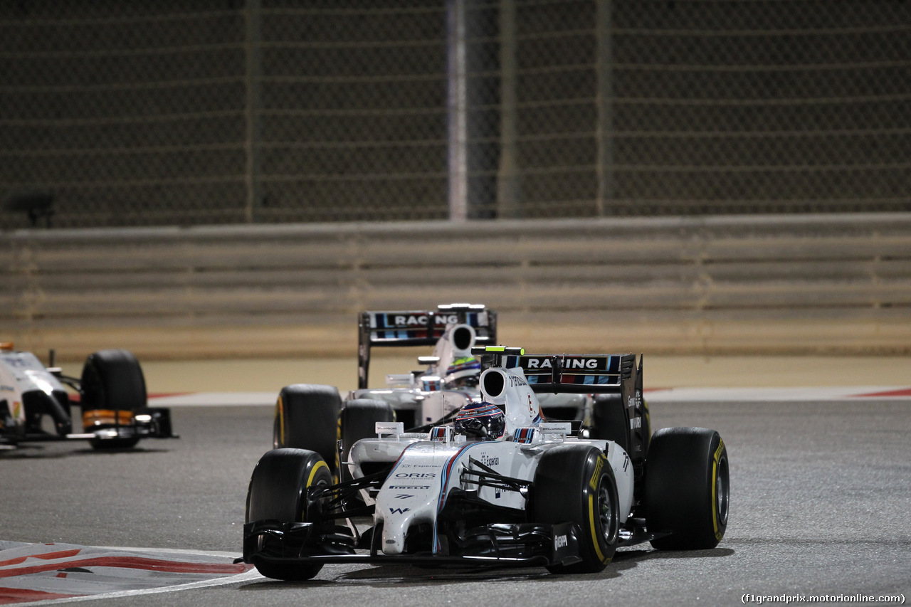 GP BAHRAIN, 06.04.2014- Gara, Valtteri Bottas (FIN) Williams F1 Team FW36