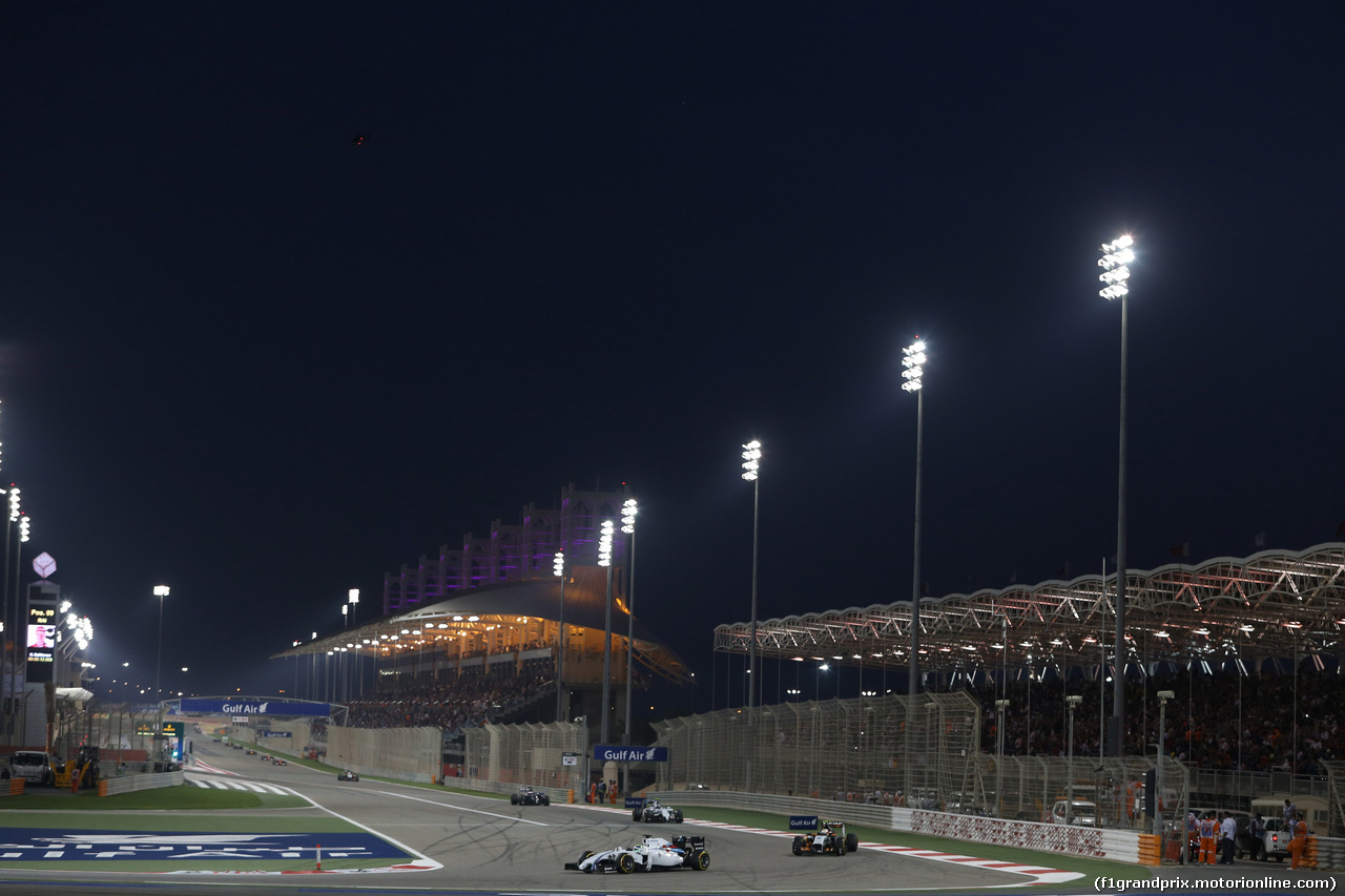 GP BAHRAIN, 06.04.2014- Gara, Felipe Massa (BRA) Williams F1 Team FW36